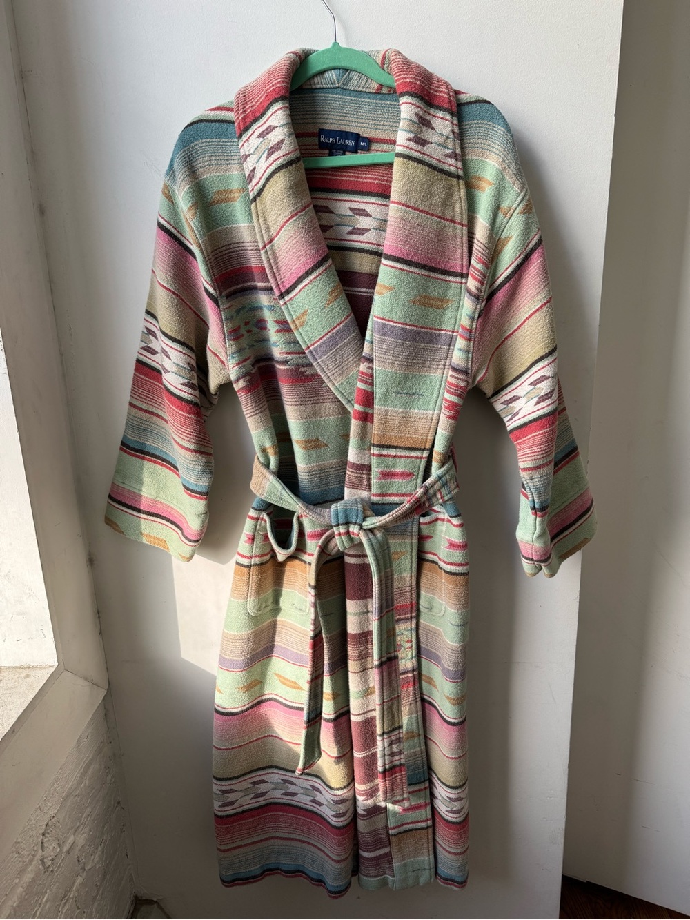 Ralph Lauren Cotton Striped Southwestern Coat